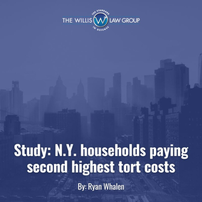STUDY: N.Y. Households Paying Second Highest Tort Costs Thumb