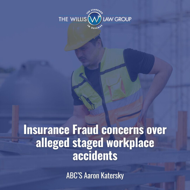 Insurance Fraud concerns over alleged staged workplace accidents Thumb